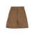 PLAIN Brown Shorts With Belt Loops In Cotton Woman Beige