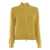 Elisabetta Franchi Tricot yellow sweater with logo Yellow