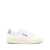 AUTRY 'Medalist Low' White Sneakers With Navy Blue Heel Tab In Leather Man WHITE