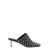 Jil Sander Black Mules With Low Heel And All-Over Stud Embellishments In Leather Woman Black