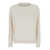 Brunello Cucinelli Beige Crewneck Sweater With Monil Detail On The Neck In Cashmere Woman Beige