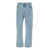 DRÔLE DE MONSIEUR 'Le Jean Délavé' Light Blue Jeans With Logo Patch On The Rear In Denim Man BLUE