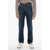 CORNELIANI Id Luxury Denim Dark-Washed Denims With Contrasting Embroide Blue