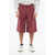 CORNELIANI Blended Cotton Shorts With Hidden Fastening Red