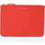 Comme des Garçons Leather Solid Color Pouch Red