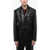 Nanushka Center Vent Faux Leather Rox Blazer Black