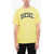 Diesel Red Tag Cotton T-Just-N10 Crew-Neck T-Shirt With Velvet Logo Yellow