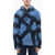 Diesel Tie Dye Effect T-Crane-Ls-Hood-N1 Hoodie Blue