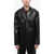 Nanushka Center Vent Faux Leather Sanco Blazer Black