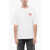 Diesel Red Tag Cotton T-Nlabel-L1 Crew-Neck T-Shirt With Embroidery White