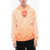 Diesel Red Tag Brushed Cotton S-Boxt-Hood-N10 Hoodie With D-Heart D Orange