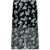 ROTATE Birger Christensen Black Pencil Skirt With Mesh Panels And All-Over Floral Motif In Tech Fabric Woman Black