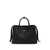 Prada Prada Buckle Medium Leather With Double Belt Bags Black