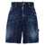 DSQUARED2 DSQUARED2 Cotton Denim Jorts NAVY BLUE