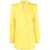 Alexander McQueen Double-Breasted Wool Blazer With Peak Lapel And Covered Butt Yellow