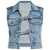 Alexander Wang Alexander Wang Clear Bead Hotfix Denim Vest VINTAGE LIGHT INDIGO