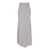 PLAIN Grey Long Skirt With Ruffle Detail At The Bottom In Satin Woman GREY
