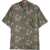 Diesel Red Tag Short Sleeved Bmowt-Adrian Shirt With Palms Pattern Green