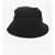 Burberry Solid Color Bucket Hat With Embroidered Logo Black