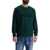 Hugo Boss Green Crew Neck Cotton Sweatshirt With Long Sleeves OPEN GREEN