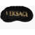 Versace Faux Fur Eye Mask With Sequined Logo Black