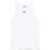 MSGM Msgm White Cotton Tank Top With Black Logo Print WHITE