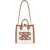 Casadei Casadei Canvas And Leather Tote Bag Brown