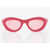 Bottega Veneta Sunglasses With Rubber Frame And Coloured Lenses Pink
