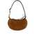 Isabel Marant 'Oskan Moon' Brown Crossbody Bag With Front Logo Print In Suede Woman BROWN