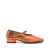 AEYDE Aeyde Pippa Crackle Laminated Calf Leather Gold Shoes GREY