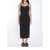Alexander Wang Slip Dress With 3D Logo Black