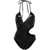 Versace Cut-Out One-Piece Swimsuit With La Greca Logo Black