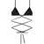 Palm Angels Lurex Bikini Triangle With Criss-Cross Lace-Up Green