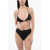 DSQUARED2 Solid Color Triangle Bikini Top Black