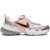 Nike Mesh V2K Run Low Top Sneakers With Leather Trims Pink