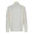C.P. Company White Cardigan With High Neck And Lens Motif Applied On The Sleeve In Cotton Man WHITE