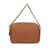 Michael Kors 'Bryant' Brown Shoulder Bag With Logo Lettering On The Front And Chain Shoulder Strap In Hammered Leather Woman BROWN