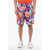 DSQUARED2 Printed Beach Waves Shorts Orange