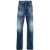 DSQUARED2 Distressed Effect 642 Mid Washed Jeans 20 Cm Blue