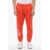 DSQUARED2 Icon Solid Color Joggers With Contrasting Print Orange