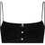 DSQUARED2 Cut-Out Bras Top With Pearls Black