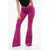DSQUARED2 High-Waisted Flared Fit Pants With Side Zip Pink