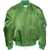Off-White Padded Arrow Bomber Jacket With Removable Sleeves Green