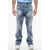 DSQUARED2 Distressed Roadie Denims With Light Wash Blue