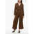 Viktor & Rolf Ribbed Jumpsuit With Buttons Brown