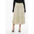 Jil Sander Wool Flared Skirt With Speckled Pattern White