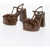 Viktor & Rolf Melissa Pvc Party T-Strap Pumps With Block Heel 11Cm Brown