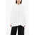 Jil Sander Popelin Over Shrit With Asymmetric Hem White