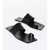Jil Sander Flip-Flop Leather Sandals Black