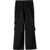 Jil Sander Baggy Fit Cotton Pants With Drawstringed Ankles Black